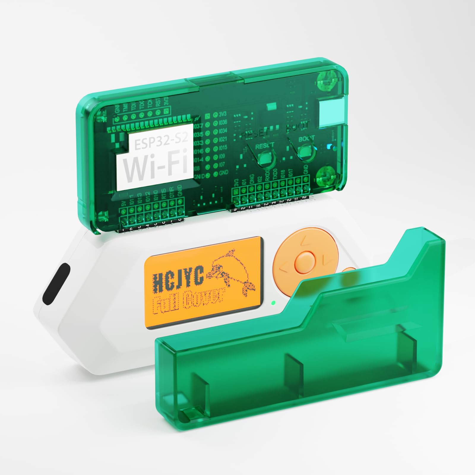 Case for Flipper Zero Wi-Fi Dev Board V1 ESP32-S2, Accessories Compatible with Flipper Zero WiFi Dev Board - Green (Green)