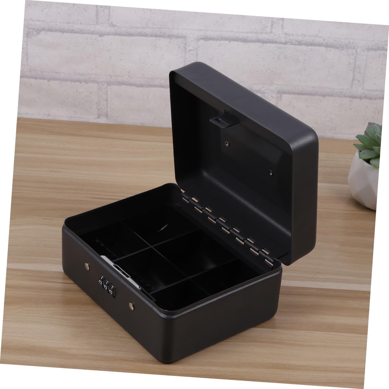 Didiseaon Caja Metal Engrosado con Cerradura de Combinación Caja de Seguridad para Tienda con Contraseña