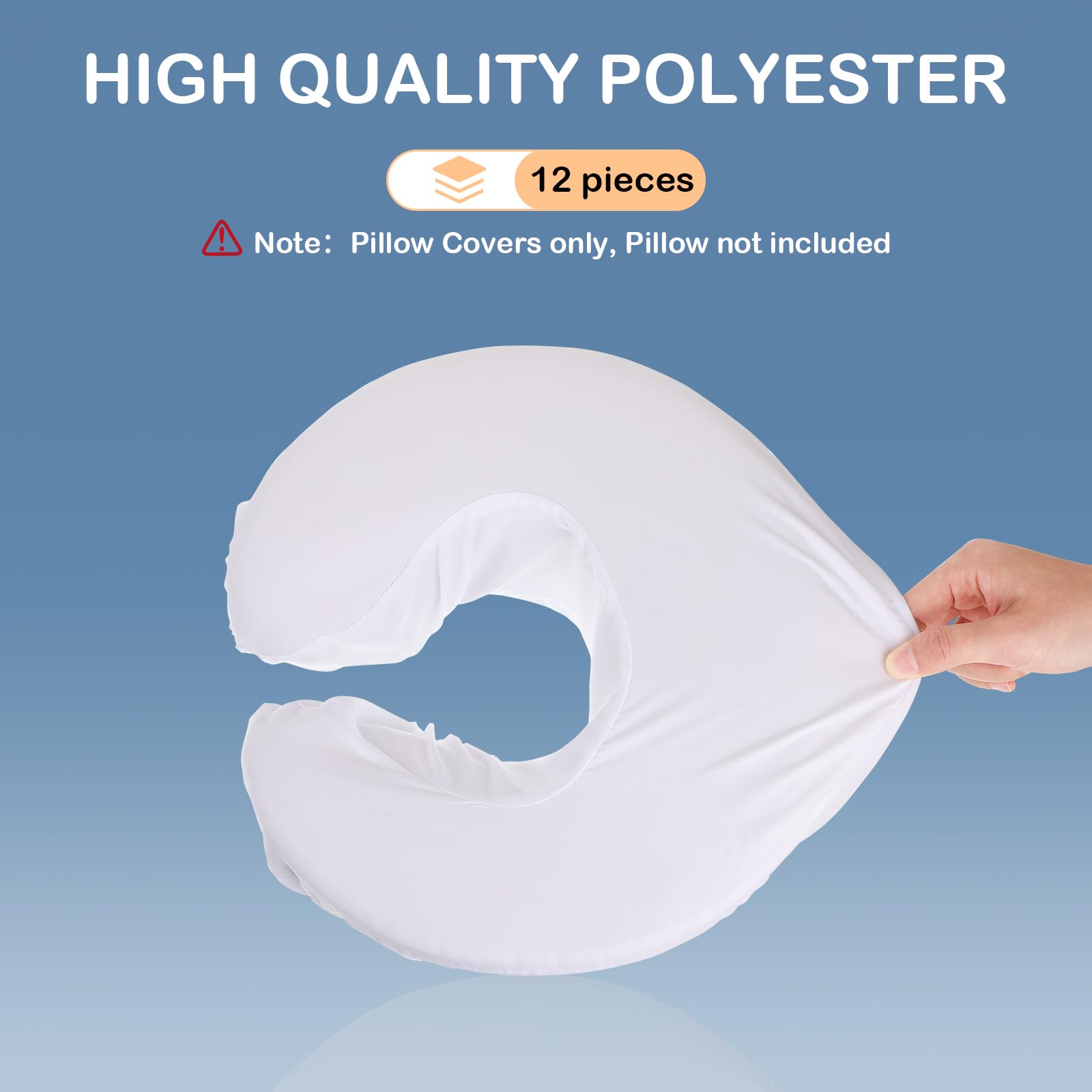 Face Cradle Covers for Massage - White -7 Face Cradle Covers for Massage - White -7