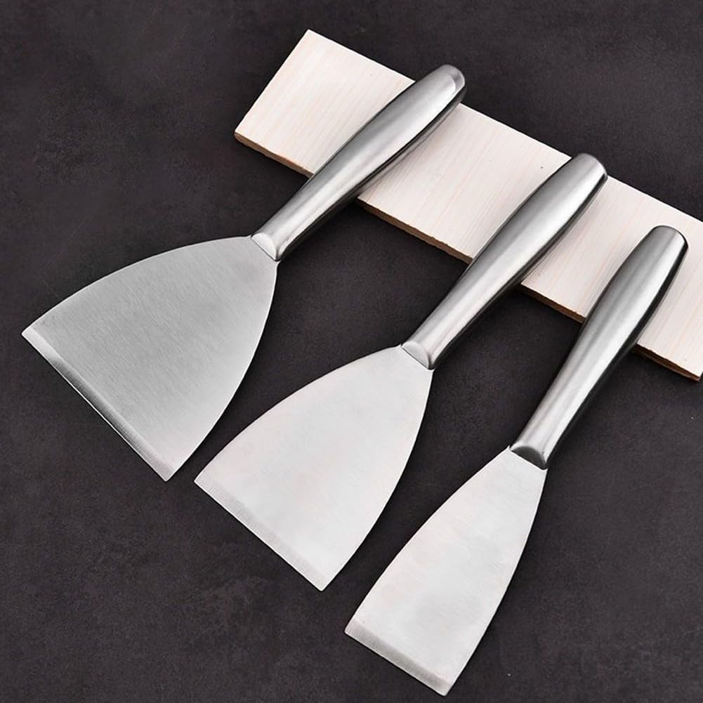 Home Renovation Scraper Drywall Repair Wallpaper Stripping Plaster Mixing And Tile Preparation Work(Stainless)