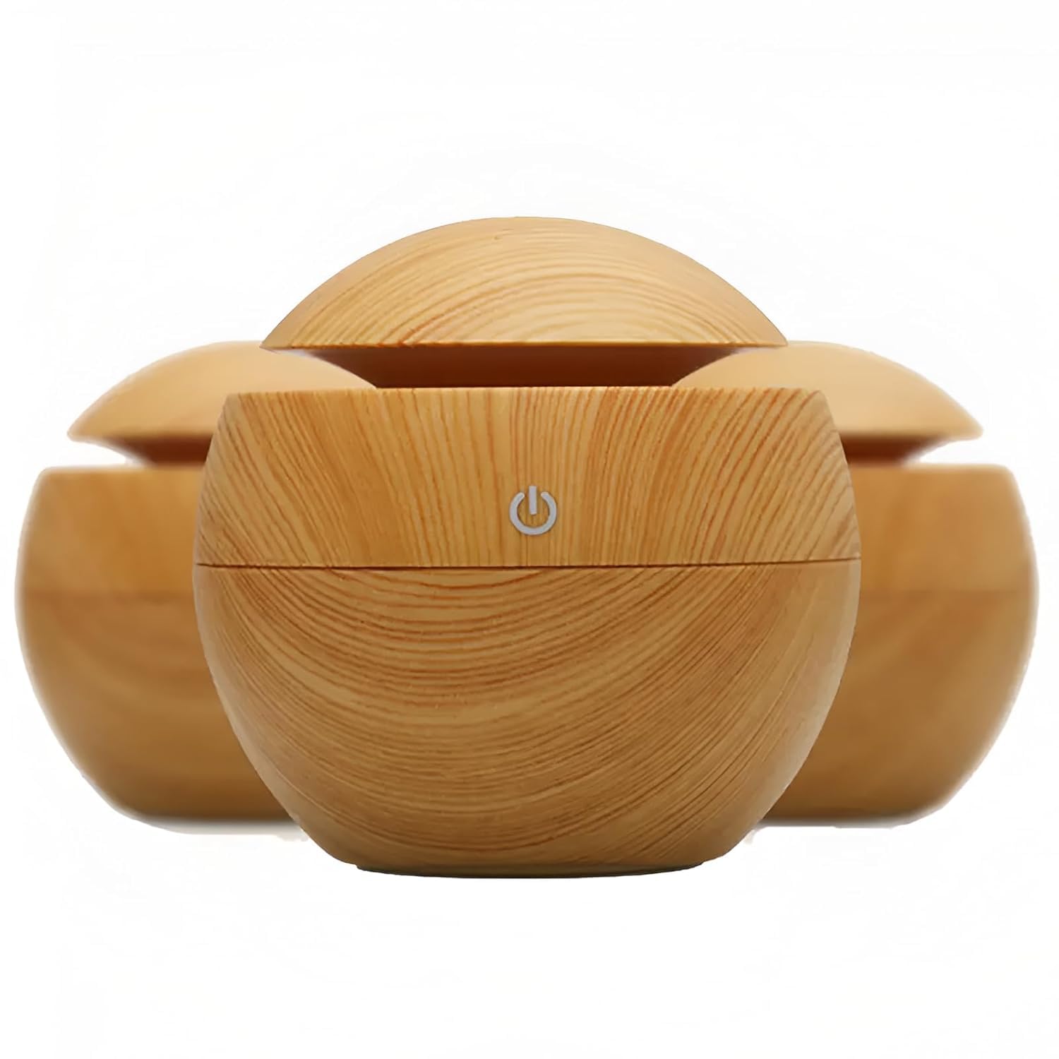 Wood Cool Mist Ultrasonic Humidifier for Room Moisture, Aroma Diffuser for Home, Essential Oil Diffuser with Colorful Light, Auto Shut-Off Ideal for Office, car, Travel, Home (Wood)-image-10