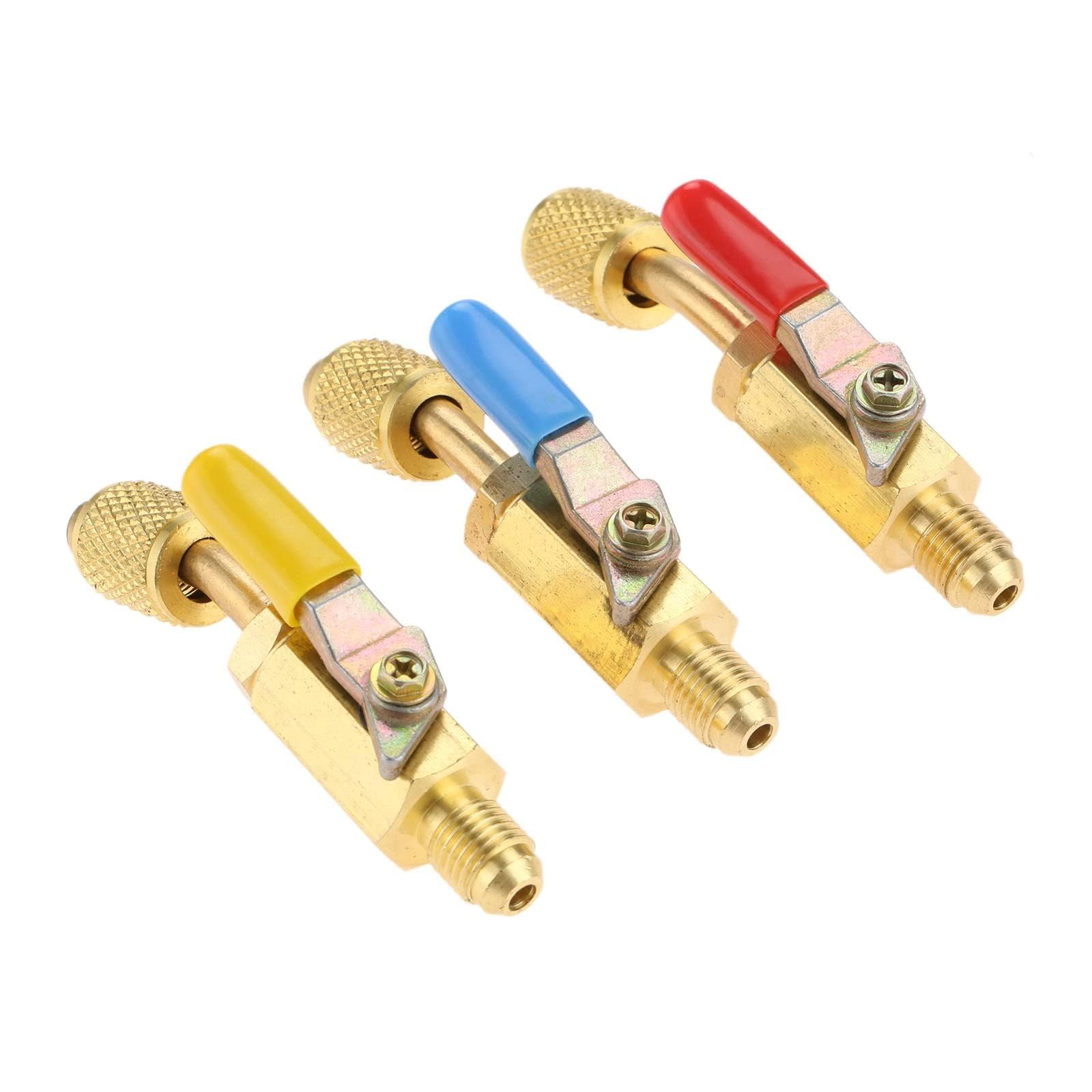 Quanmin 3 Color R410A Angled Compact Shut-Off Ball Valve 5/16in