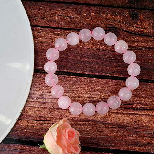 Image of Reiki Crystal Products Certified Natural Crystal Stone Round 10 mm Beads Bracelet for Men & Women | Reiki Charged Gemstone Jewellery Bracelet | Multiple Stone Variants Available