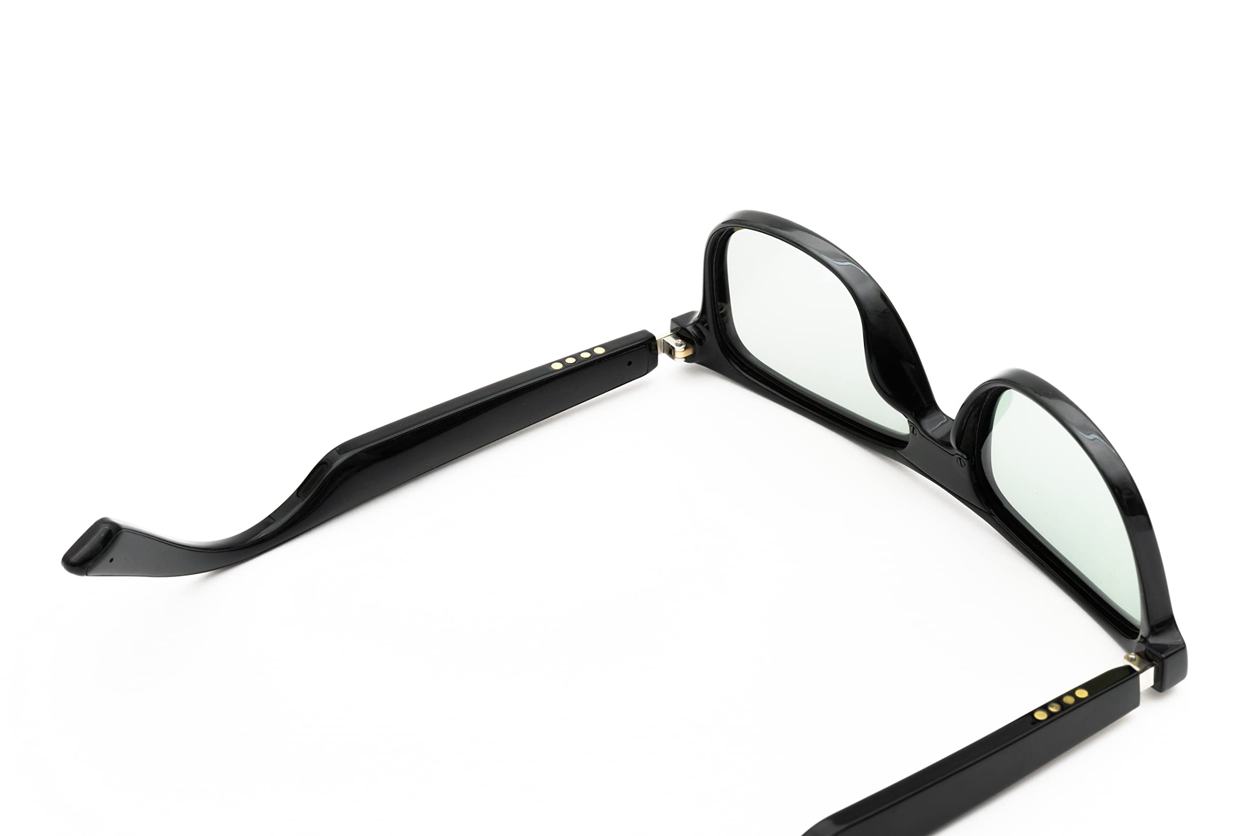 Wicue VR-3001 Occhiali da sole E-lectromusic, lenti elettroniche fotocromatiche istantanee e polarizzate, Bluetooth, gestione chiamate e musica tramite touch, Nero