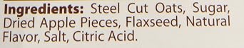 Better Oats Steelcut Oats with Flax, Apple and Cinnamon, 12.3 Ounce