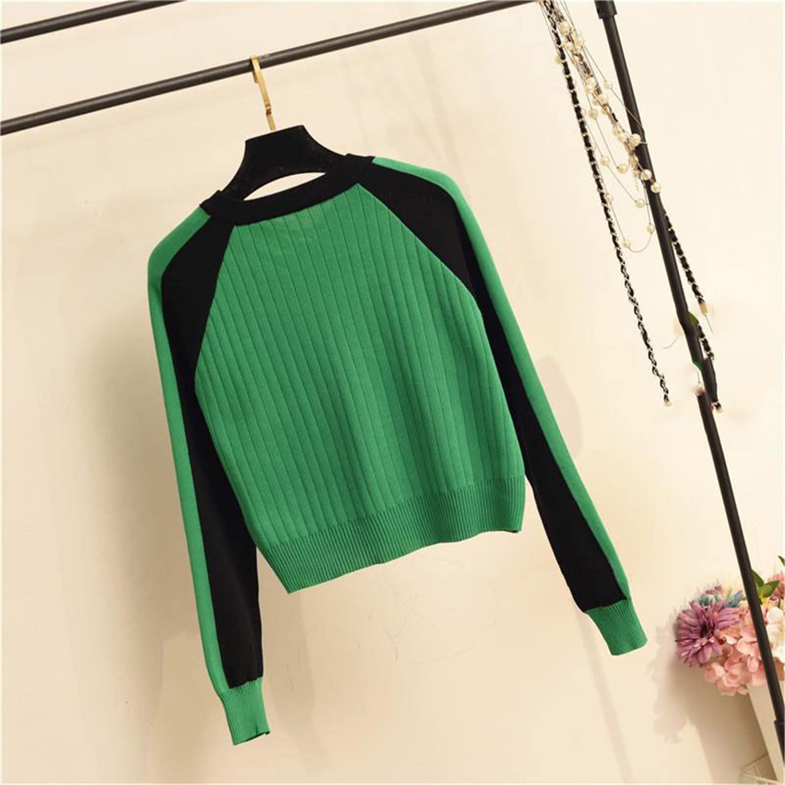 Casual de dos piezas suéter chaqueta chaqueta de punto de otoño traje de moda béisbol deportes cremallera superior y pantalones conjunto