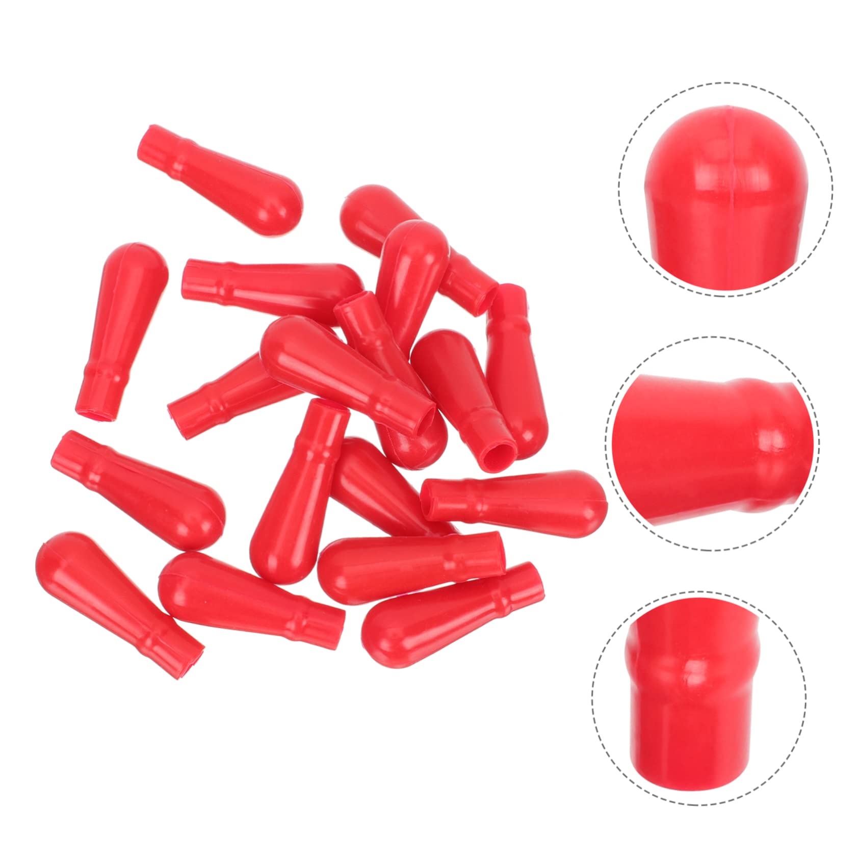 Gatuida 200piezas De Goma Para Goteros De Cabezas De Goteo Para Pipetas y Tubos Graduados Accesorios Químicos Enseñanza