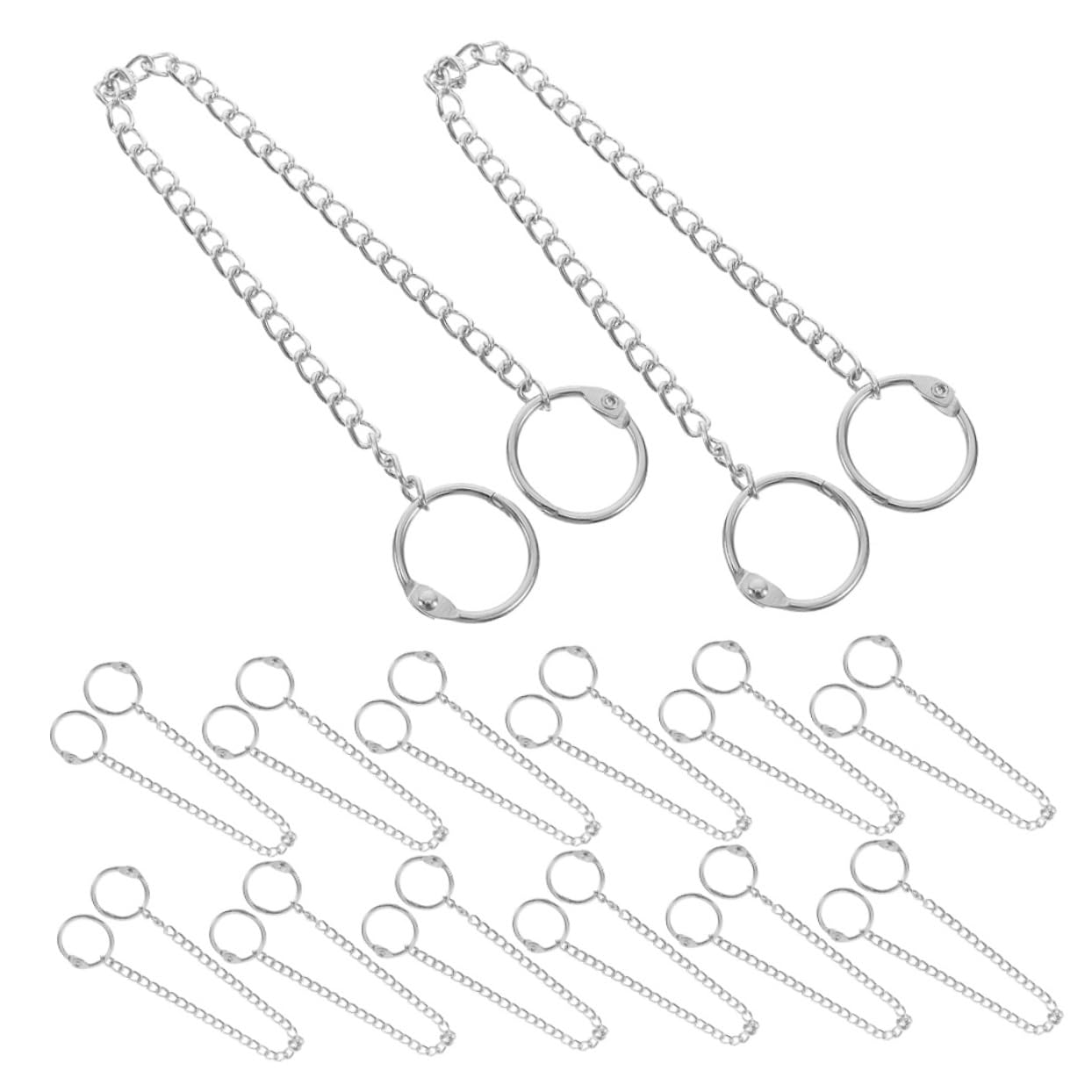 Cadena de plazas de aparcamiento de metal PRETYZOOM con ganchos de acero inoxidable