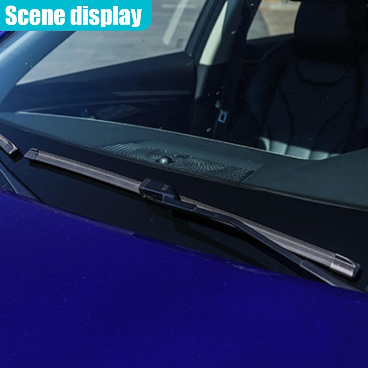 4PCS Car Windshield Wiper Blades Refills, 22'' Rubber Adjustable Boneless Insert Auto Wiper Strip, DIY Vehicle Windscreen Frameless Strips Replacement Accessories for Truck, SUV (22 Inch)