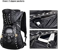 Amazon.com: Chikencall Skull Backpack Hooded Skull Gothic Rucksack