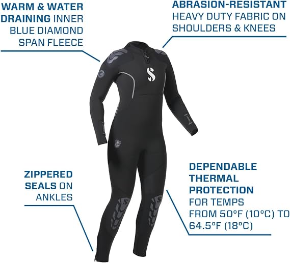 SCUBAPRO Everflex Yulex Dive Steamer, Women, 5/4mm