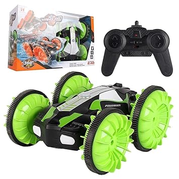 STARK ENTERPRISE Amphibious Series Stylish Design and Muscular Looks, High Speed Racing Remote Controller Car 2.4 GHz RC Stunt Car 4WD Off Road Monster Truck 360 Flip Vanguard Toy Kids Boys Girls ( Multi Color )