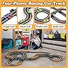 Slot Car Race Track Sets with 4 High-Speed Racing Car, Battery or Electric Race Car Track for Boys and Kids, Dual Racing Game Lap Counter Circular Overpass Track, Gifts Toys for Boys Kids Age 6 7 8-12 #1