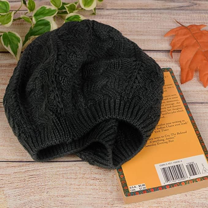 Nollia Soft Knit Solid Color Beanie, Chic, and Lightweight Crochet Knitted Style Beanie Hat for Women, One Size Slouchy Hat - Image 7