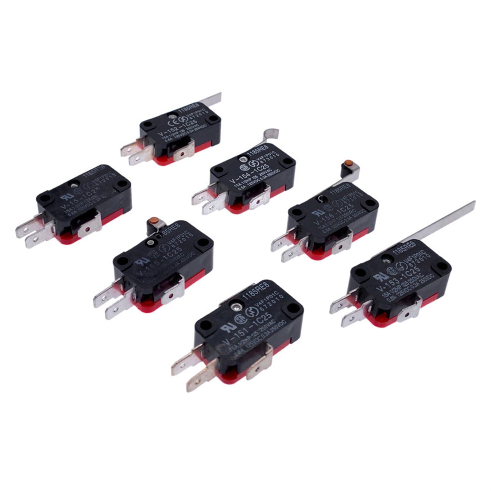 Interrupteur de fin de course et de voyage 125V pour micro-interrupteurs à pression