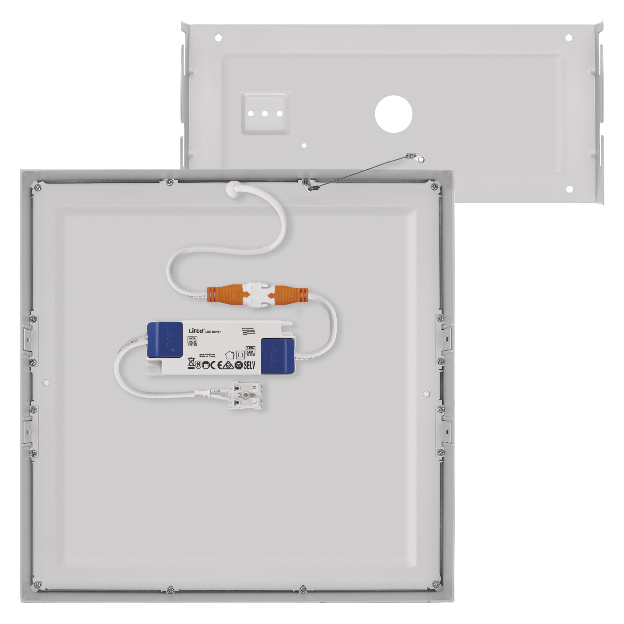 EMOS Pannello LED 28,5 W, quadrato 2700 lm, lampada da soffitto, lampada da parete 30 x 30 cm, sostituisce lampadina da 120 W, colore bianco neutro 4000 K, con driver LED, durata della luce 30000