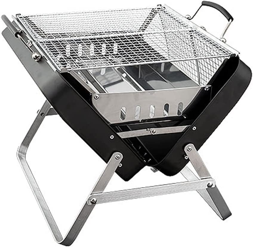Estufas de leña, estufa de camping plegable de acero inoxidable 304, pequeña estufa portátil de mochilero, senderismo, camping, picnic, barbacoa, senderismo, para picnic, barbacoa, campamento