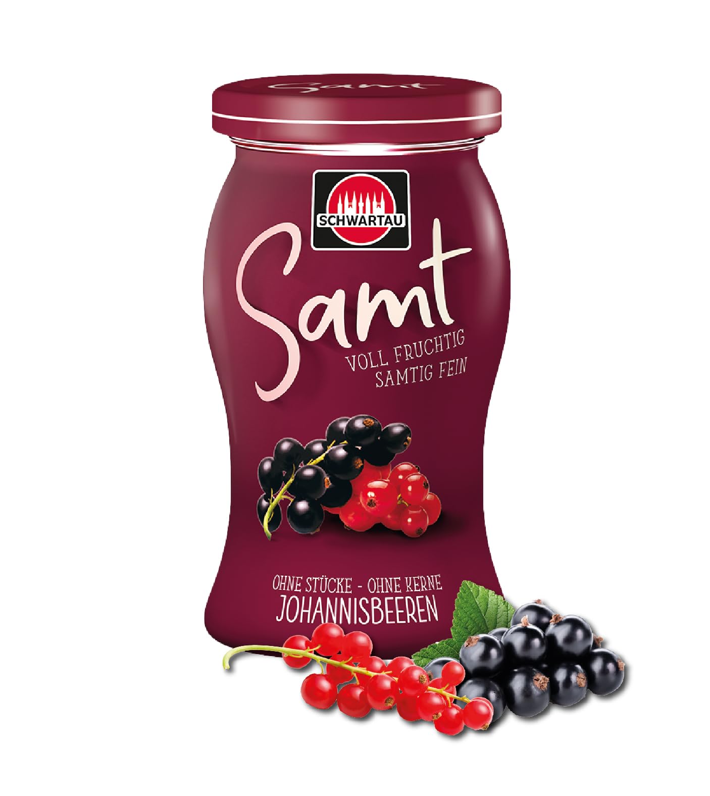 Schwartau Samt Johannisbeeren, Fruchtaufstrich ohne Stücke & ohne Kerne, 270g (Packung mit 6)
