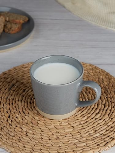 Miniatura 4 de famiware Tazas de café para 6, juego de tazas de 12 onzas, taza para beber con asa para café, té, cacao, leche, Saturn serise, canela marrón
