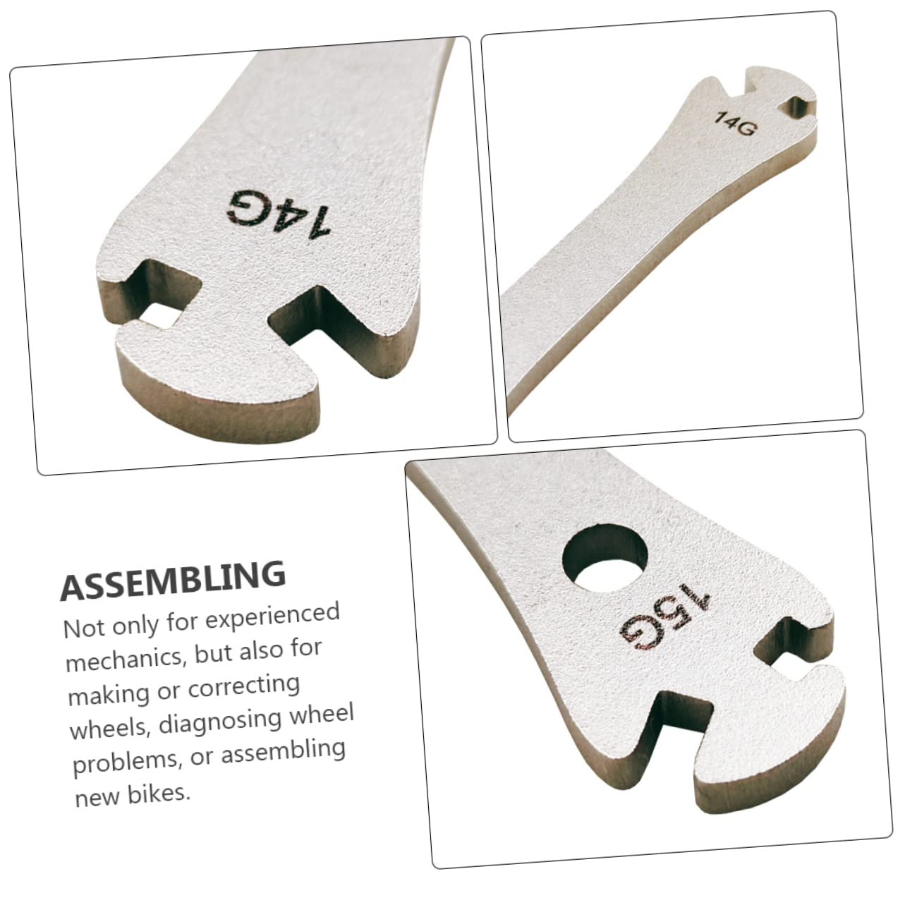 Gogogmee Bicycle Spoke Wrench for Bike Wrench for Bike Pedals Essential Bike Repair Supplies