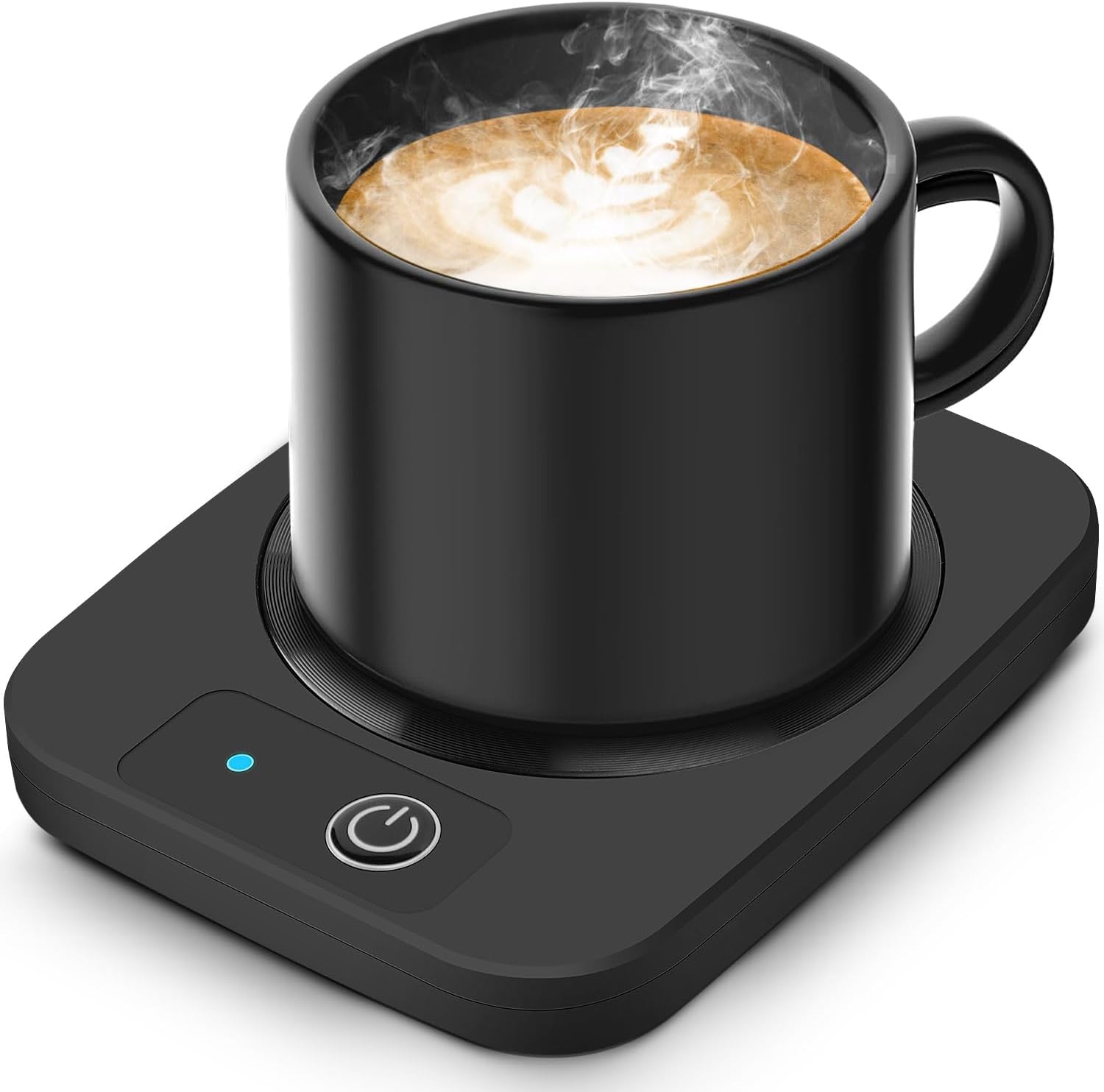 Smart Coffee Mug Warmer, Electric Cup Warmer With Aluminum Metal Panel for Office, Desk Accessories, Beverage Warmer for Cocoa, Milk, for Mum