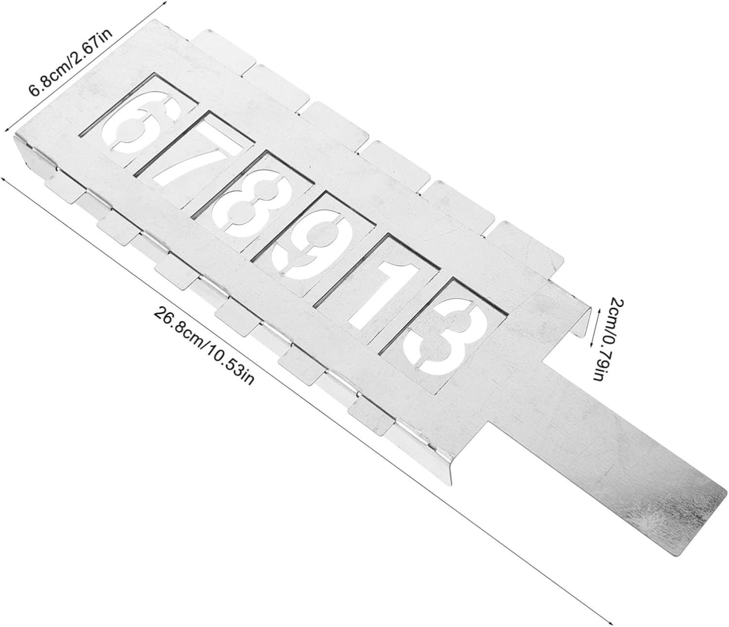 Gadpiparty Reusable Hollow Number Stencil Kit Durable Spray Paint Templates with Metal Card Slots for Easy Installation Address Painting and Creative Projects