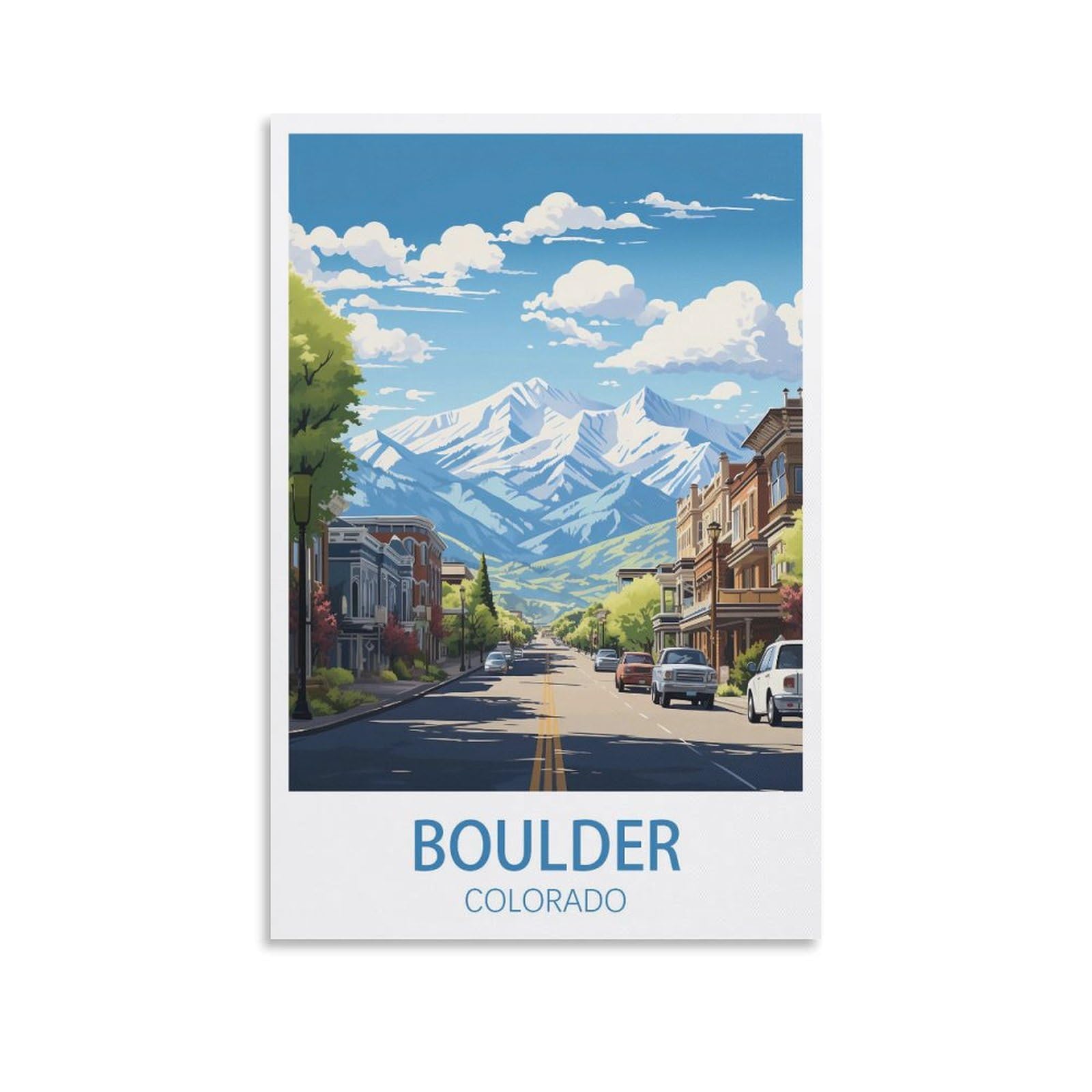 EZMLFA 5D Diamond Art Kits for Beginner,Boulder City Colorado,Beginners,DIY Full Round Drill Diamond Dot Gem Art Kits for Adults,Crafts for Decor 50x60cm