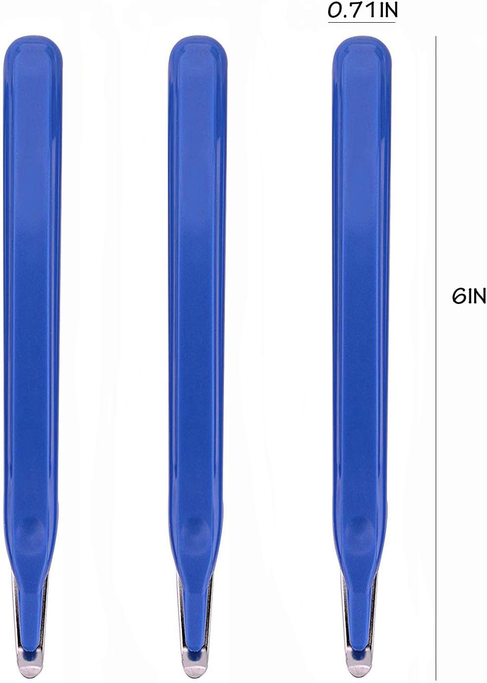 LONGKEY Professional Magnetic Staple Remover Puller Rubberized Staples Remover Staple Removal Tool for School Office and Home 3 PCS Blue : Office Products