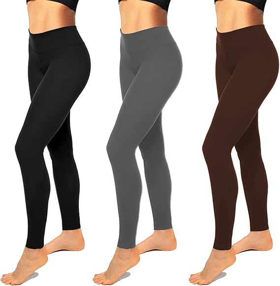 High Waisted Leggings for Women No See-Through-Soft Athletic Tummy Control Black Pants for Running Yoga Workout