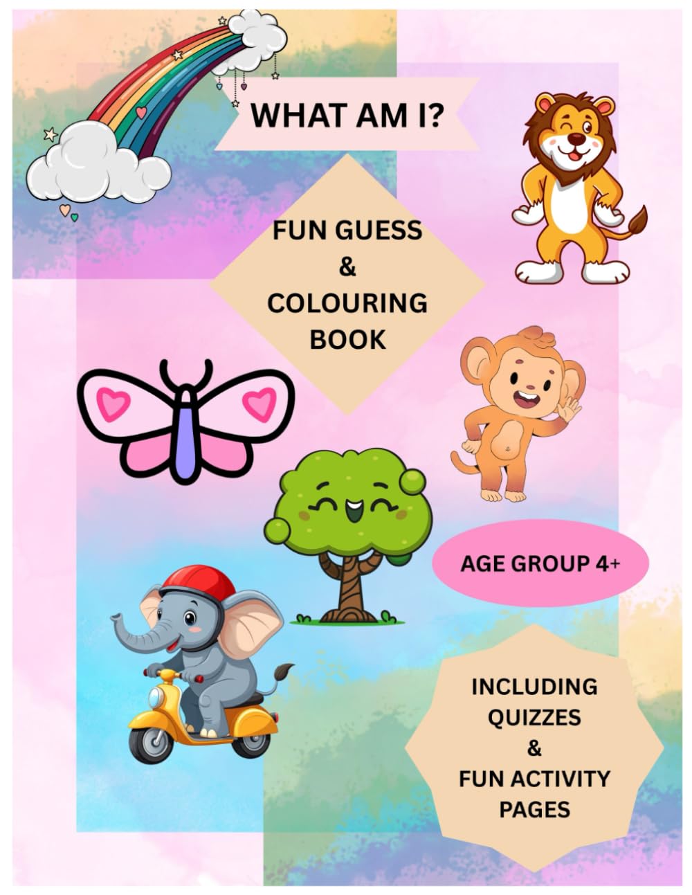 Fun Guess & Colouring Book: 20+ Fun Activities for Kids