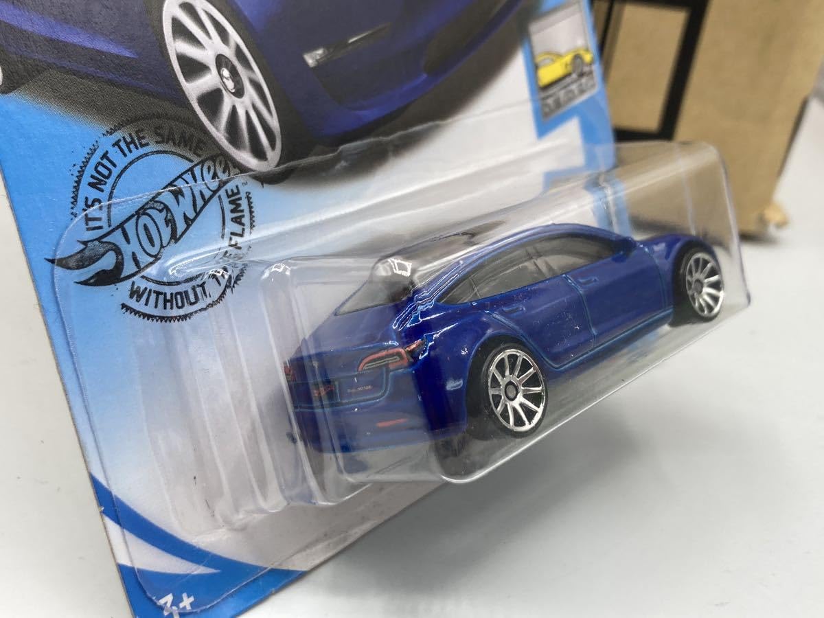 Amazon | HW TESLA MODEL3 テスラ モデル3 青 ブルーミニカー
