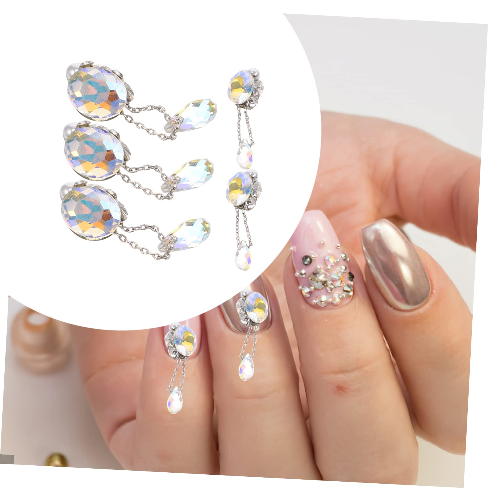 3 Set Ciondoli Per Unghie Accessori Per Nail Art Decorazioni Manicure Design E Unico Per Creazioni Te 5 Pezzi*3