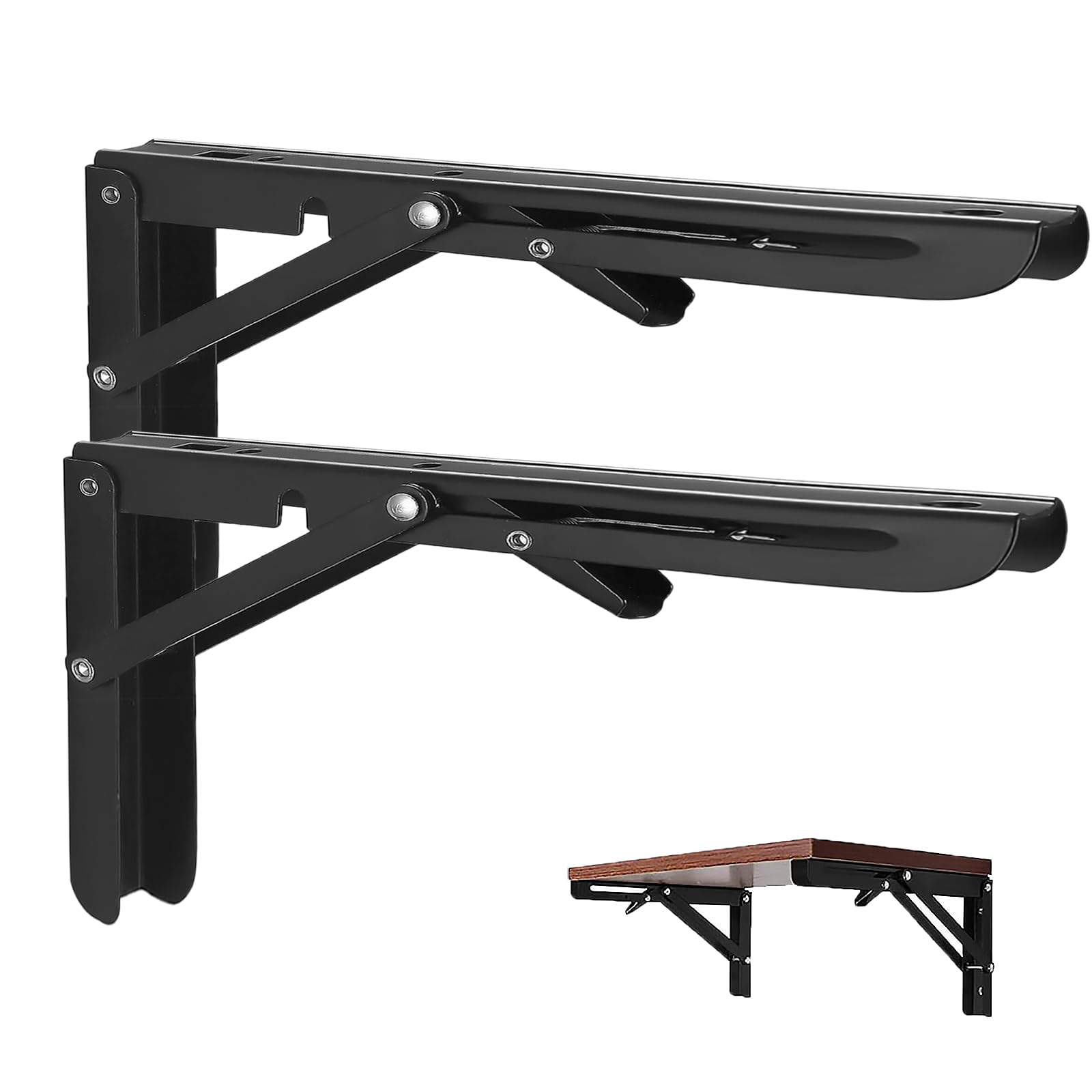 Console pliante pour charge lourde 100 kg support étagère murale 450mm