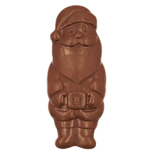 Miniatura 4 de Dulces navideños grandes de chocolate de Papá Noel, chocolate liso sólido, rellenos de bolsas de fiesta, papel de aluminio envuelto individualmente,