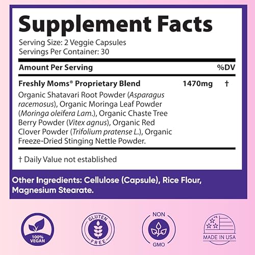 Miniatura 6 de Freshly Moms Reequilibrio del útero  Ciclo regular  Apoyo de SOP  Alivio de calambres menstruales  Limpieza anticonceptiva  Desintoxicación de