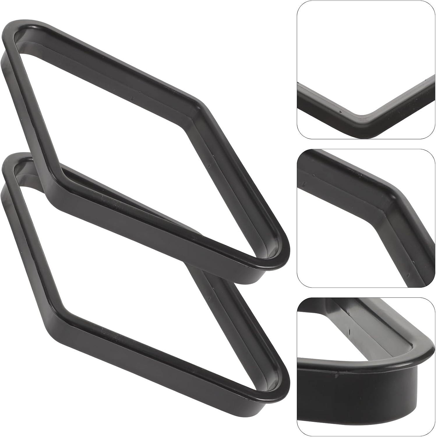 Toddmomy 2 Pieces 9-Ball Billiard Ball Rack Pool Table Ball Holder Frame for Billiards Table Accessories