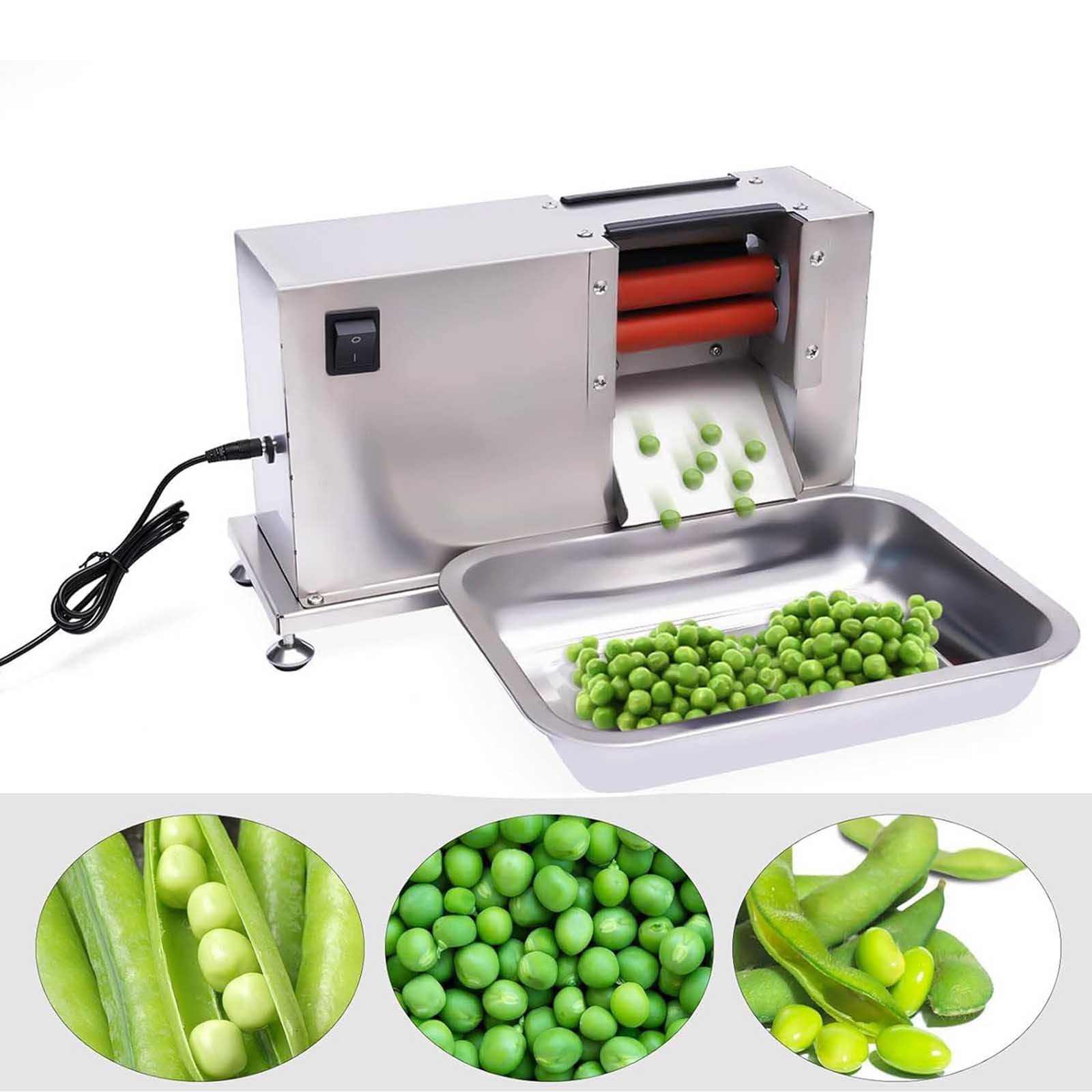 AYCDL Commercial Semi-Automatic Bean Pea Peeling Machine, Semi-Automatic Pea Peeling Machine,Easy to Operate, Used for Peas, Edamame, Beans