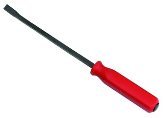 Groz 36" Handled Pry Bar, Forged Hardened Steel with Ergonomic Handle, Striking Cap on Top, Rust-Resistant Finish for Heavy-Duty Demolition, Automotive, Construction Work 33125