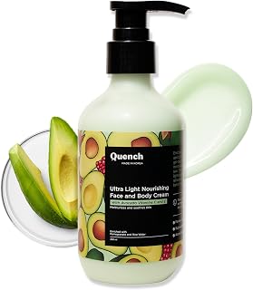 Quench Bravocado Ultra Light Nourishing Body Lotion | Korean Body Cream for Light Hydration| Enriched with Avocado & Vitam... Price In India