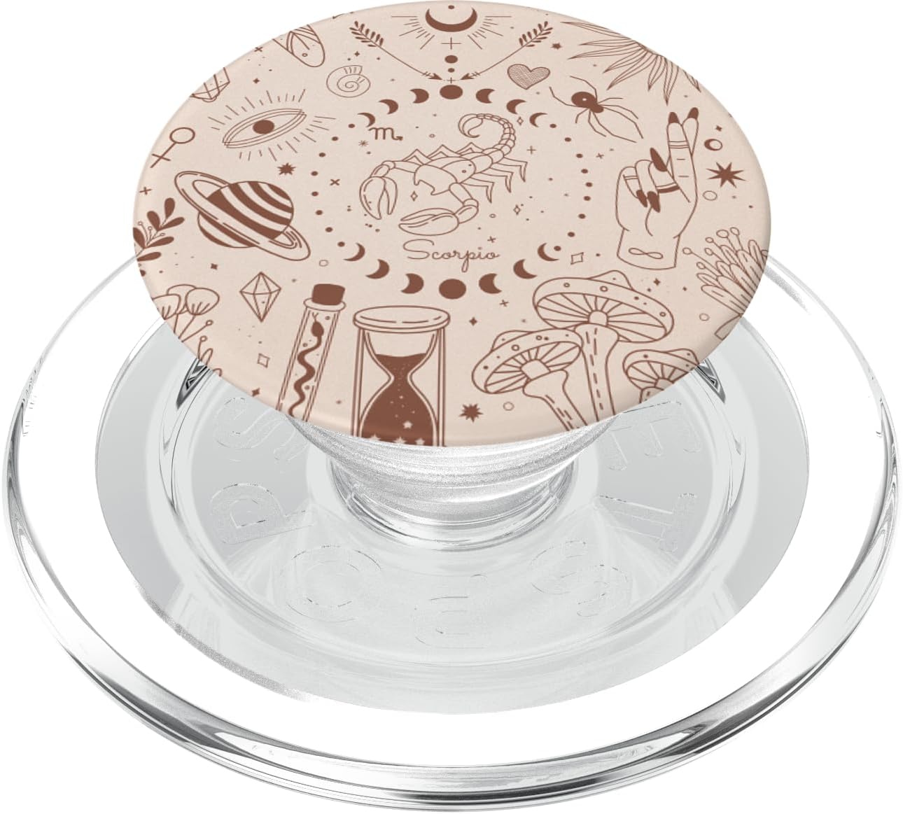 Galaxy Moon Phases Celestial Aesthetic Zodiac Sign Scorpio PopSockets PopWallet for MagSafe