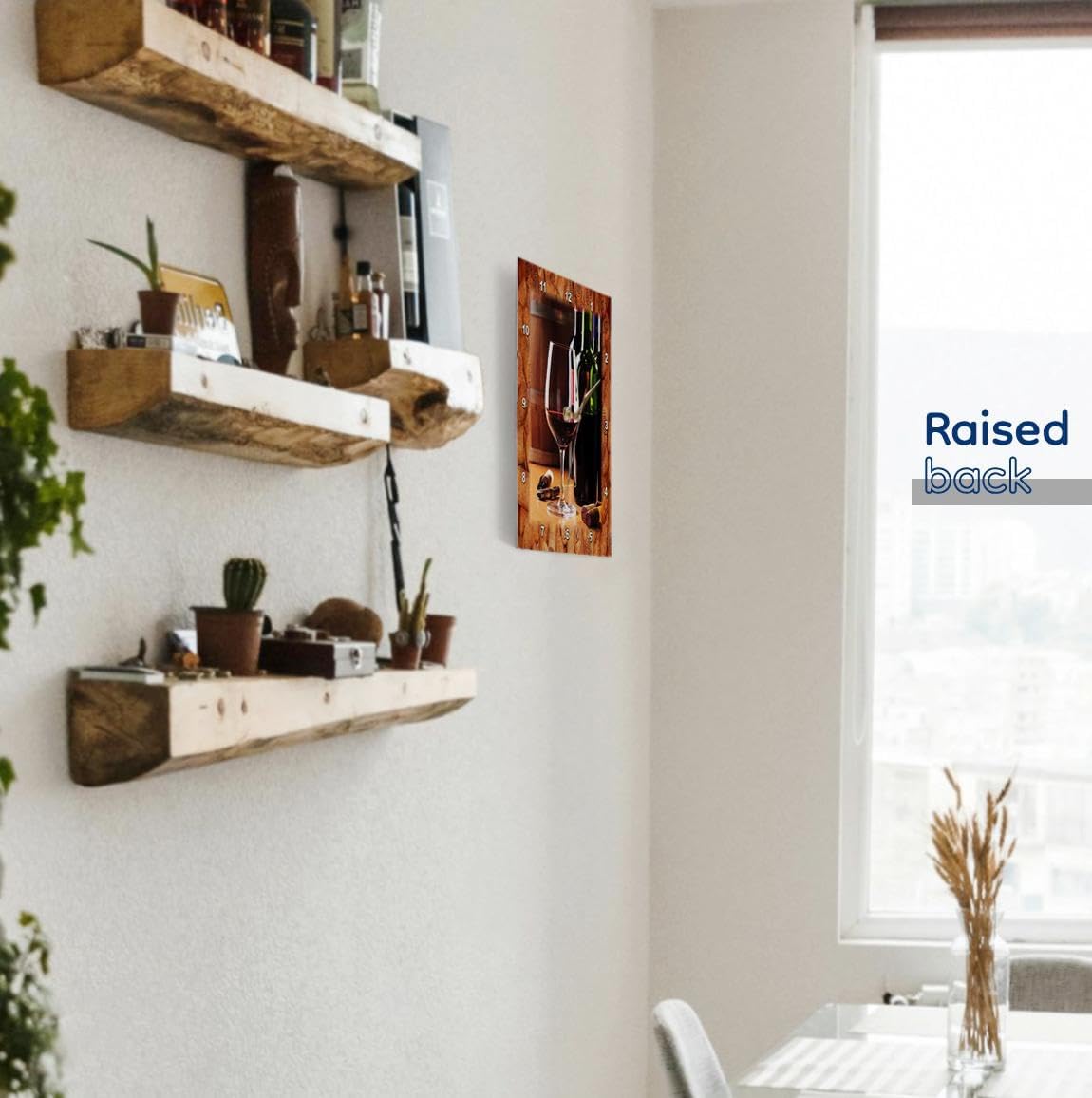 3dRose DPP_62548_3 Share Some Wine with Me Wall Clock, 15 by 15-Inch