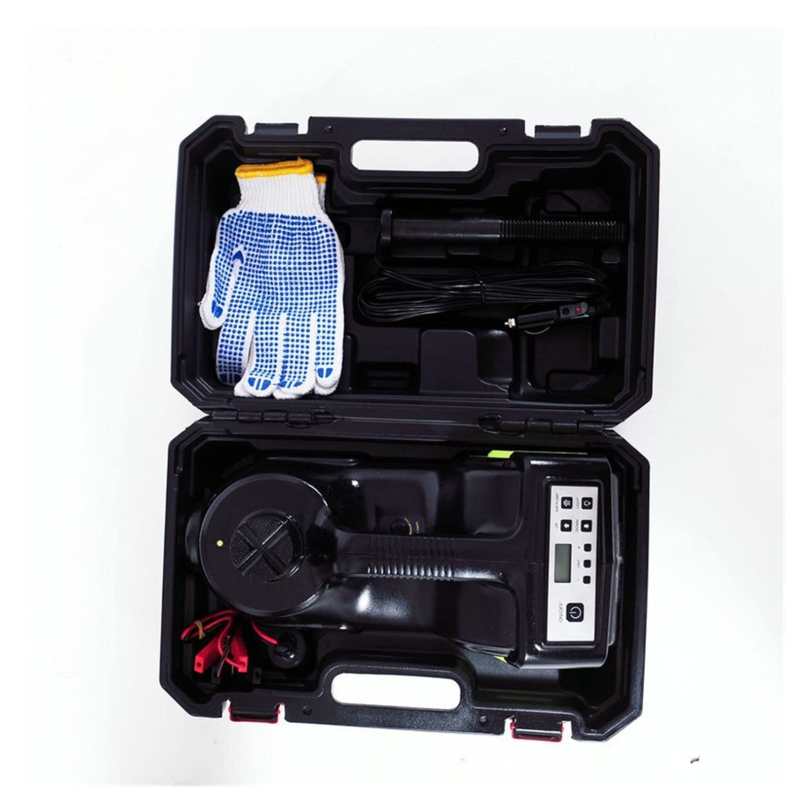 Podnośnik hydrauliczny, Elektryczny jack 5T cyfrowy wyświetlacz hydrauliczny 12V 4 5 cm. Zestaw naprawczy opon pneumatycznych