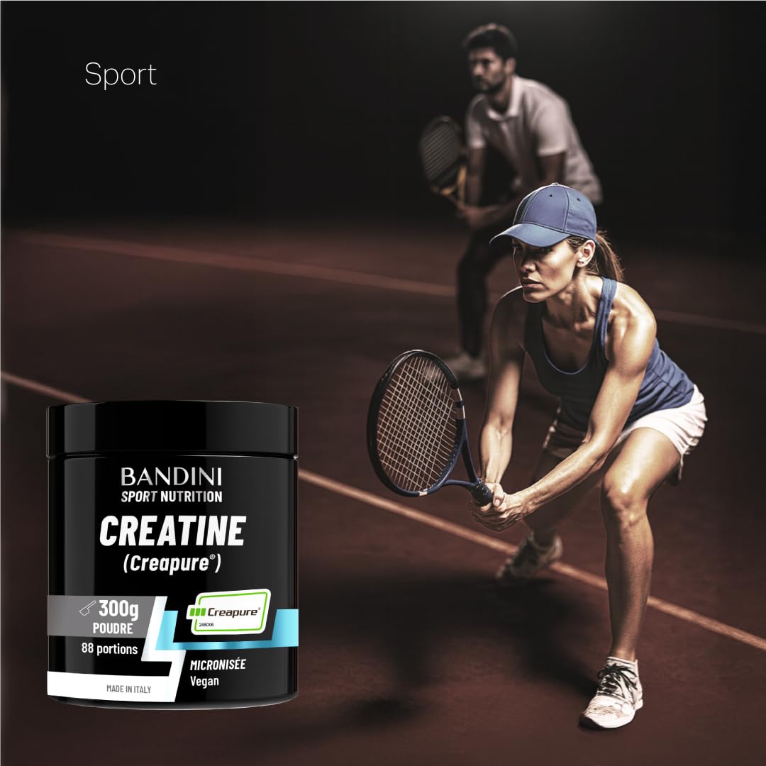Bandini® Créatine Creapure® Monohydrate en Poudre | Pure Creatine Powder | Prise de Masse Musculaire et Force | Supplément pour l'Entraînement et la Musculation | Pour l'ATP et la récupération