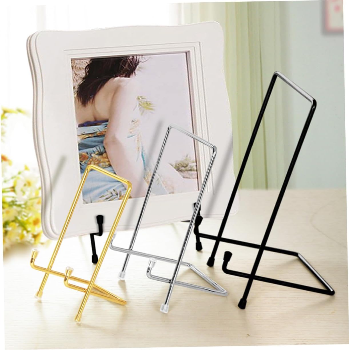 Gold Iron a Frame Display Stand for Photo Frames, Medals
