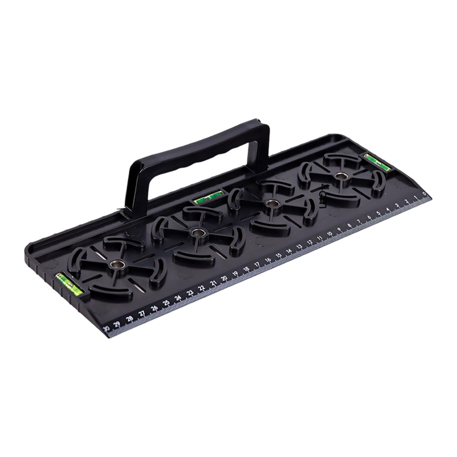 Lerpwige Black Electric Gang Box Finder With Removable Handle And Alignment Guide For Construction Work And Adjustable Stage Ruler