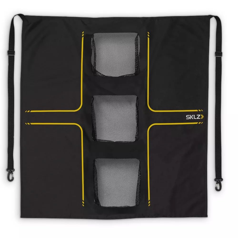 SKLZ Universal Golf Target – Objetivo de Swing Ajustable con Tres Bolsillos para Practicar Vuelo de Bola y Chip, 76.2 cm x 76.2 cm para Entrenamiento de precisión.