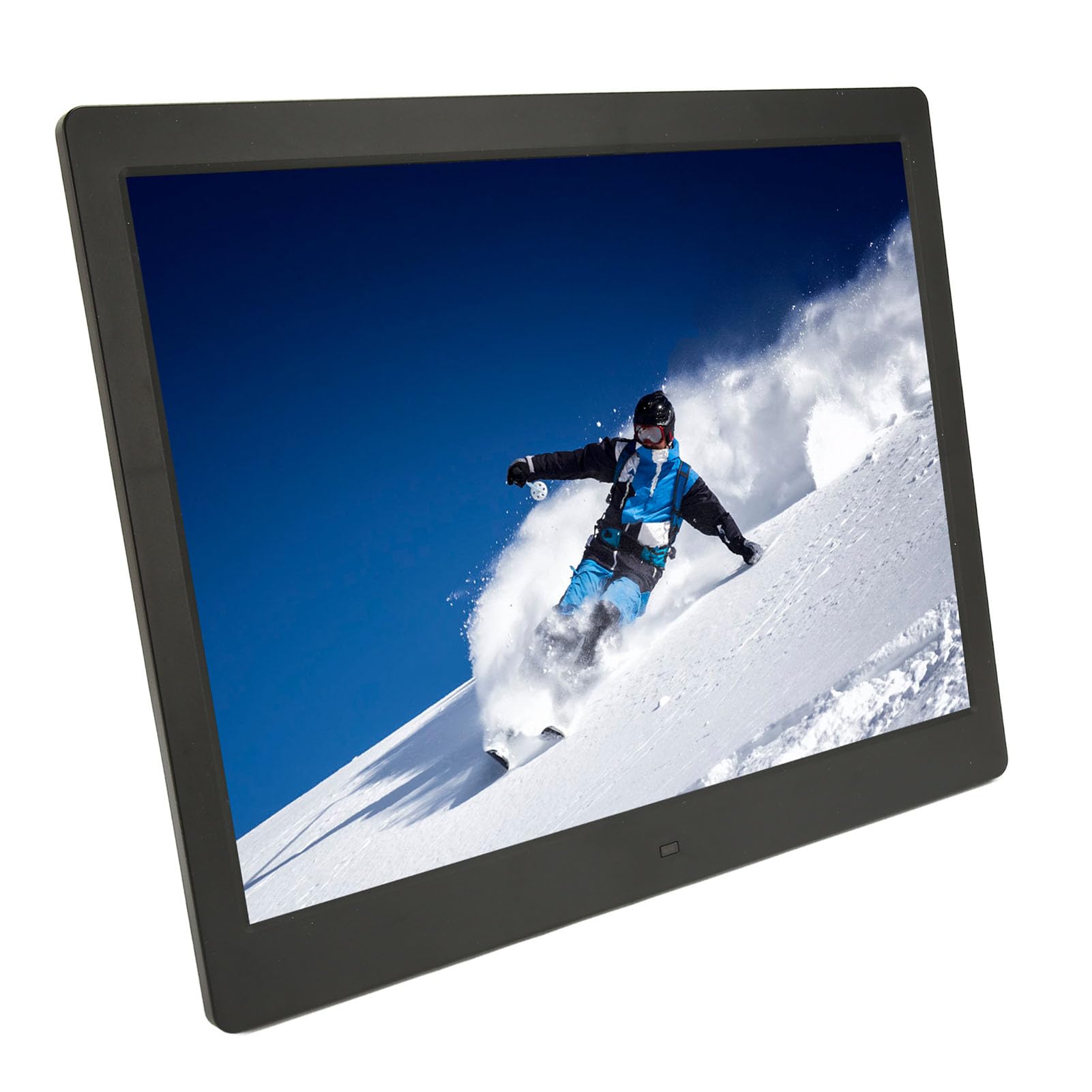 Bewinner 16 Inch Smart Digital Photo Frame,4:3 Display 1600X1200 Resolution Electronic Photo Frame,Electronic Picture Frame with Remote Control, Video Music Time Calendar (Black)