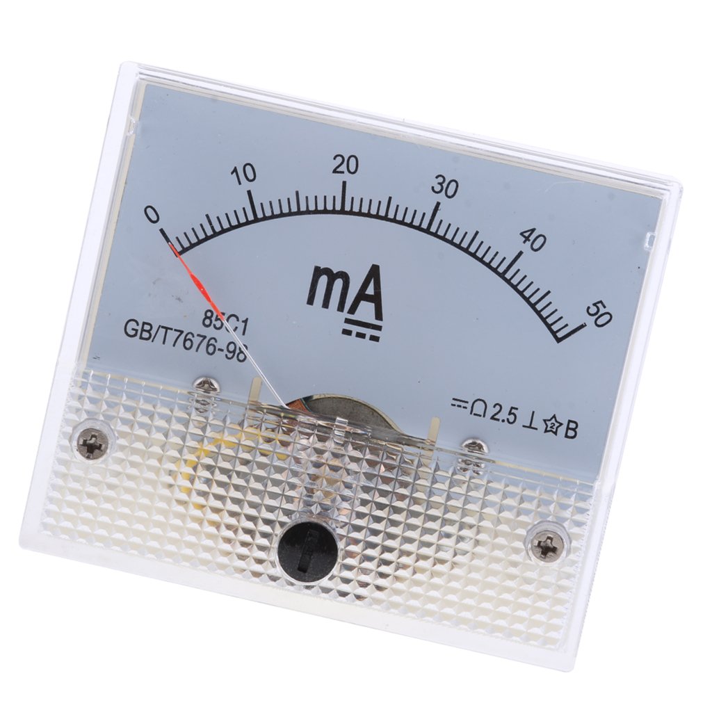 OJIVA DC Ammeter og Panel Meter Amp Meter Current Gauge Pointer Type 0-50mA-picture-16