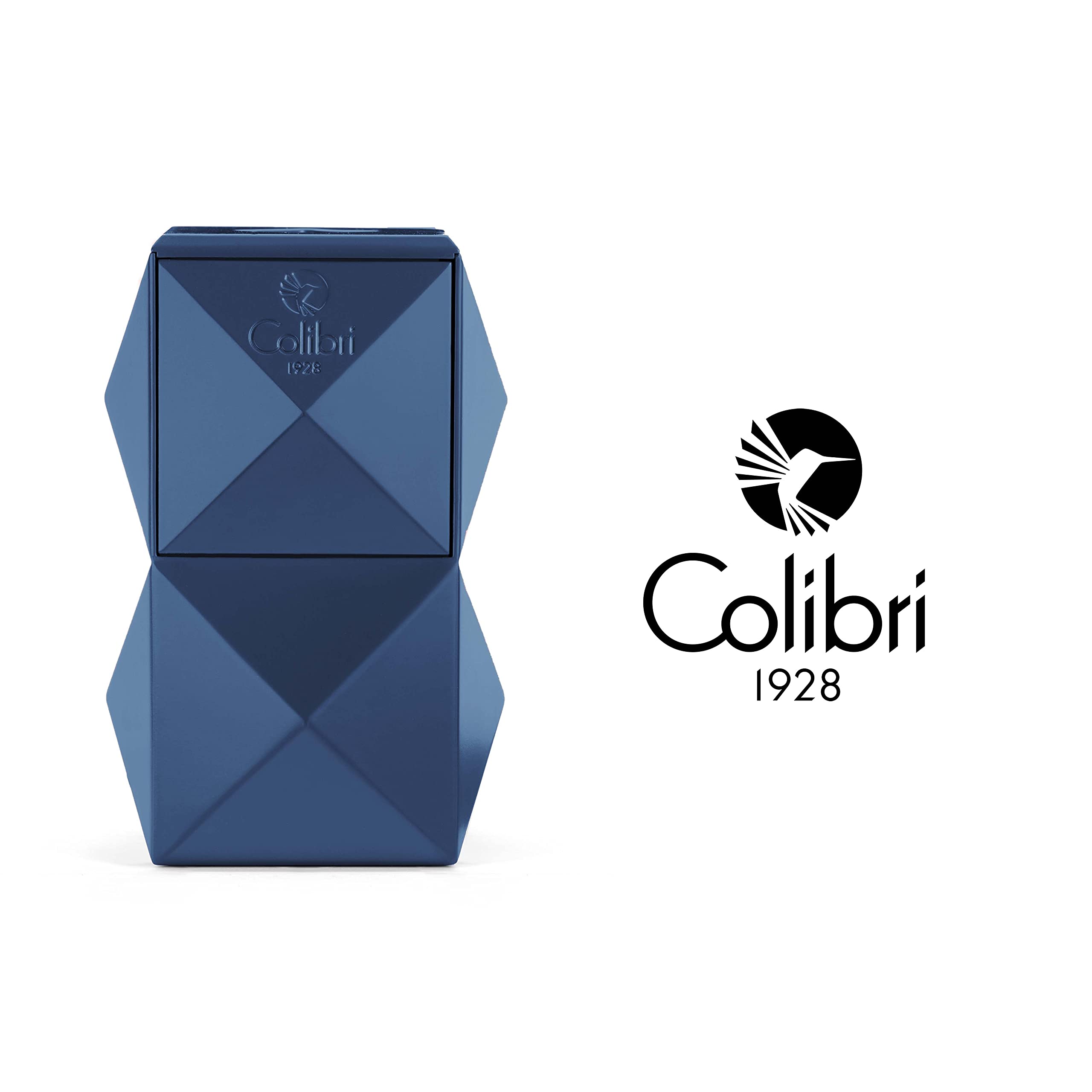 Colibri Quasar Dreistrahl Tischfeuerzeug | Stilvolles Accessoire Für Zigarrenraucher | Premium-Beschichtung | Füllbar Mit Butan (Butan Nicht Enthalten) | Elegante Geschenkbox | Zwei Jahre Garantie