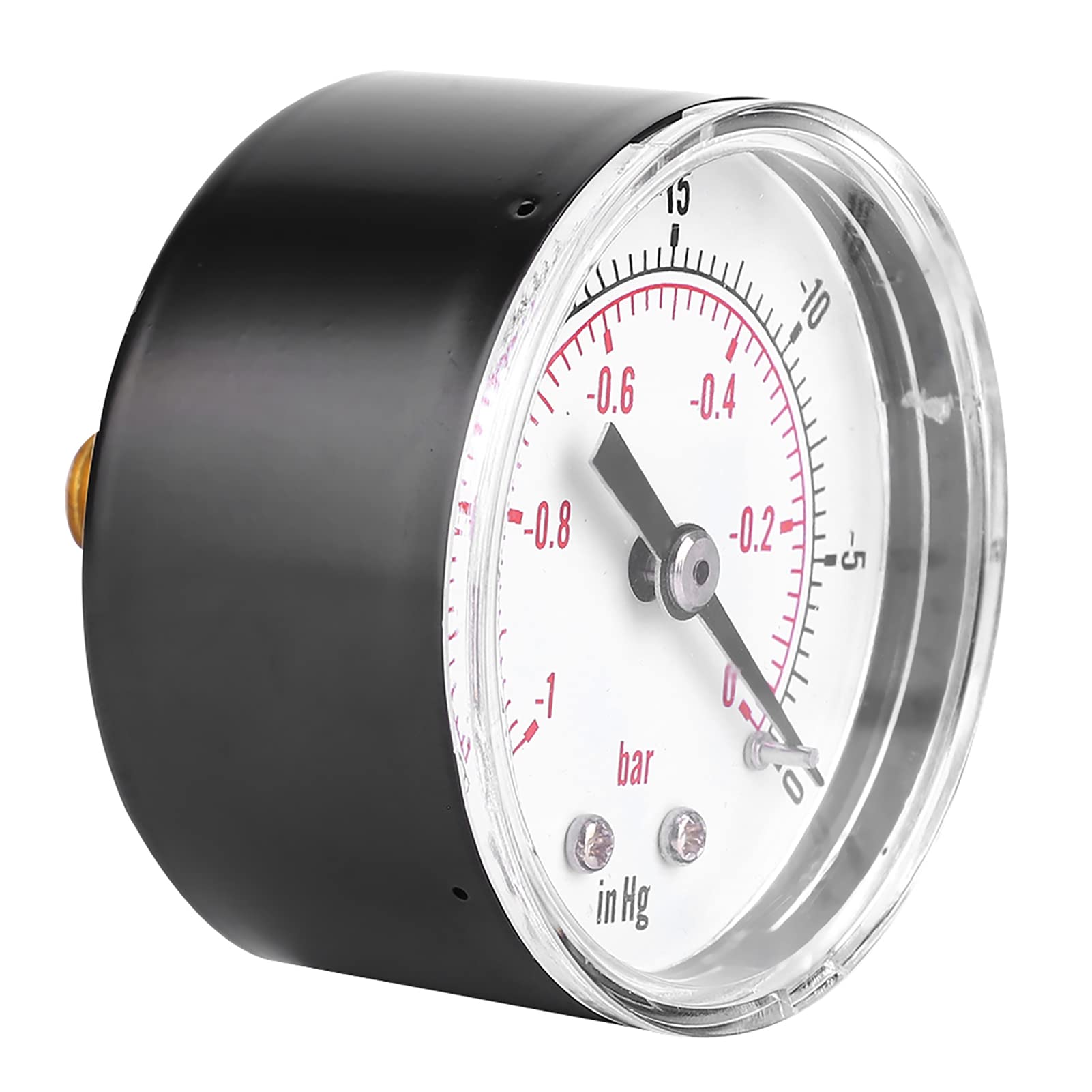 BSPT Full Vacuum Meter 50 Mm 1/8 BSPT Back Connection -1-0Bar -30-0inHg Air Water Oil Gas